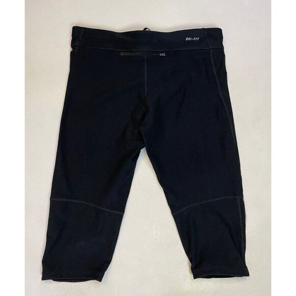 Nike Filament Running Capri Leggings 3/4 Women Medium Black 405334 010 - Picture 4 of 7